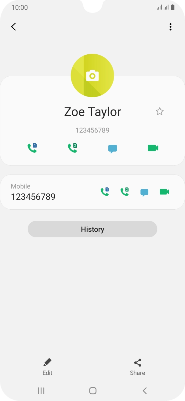 Press the Home key to return to the home screen.