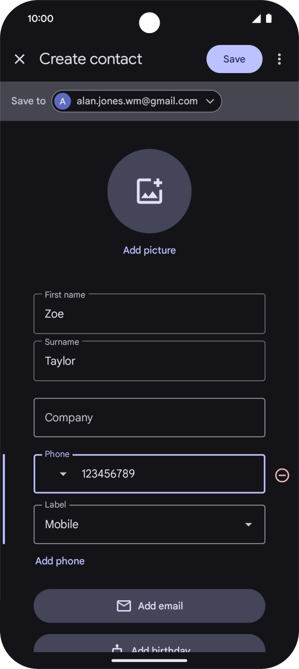 Press Save. Press Save.