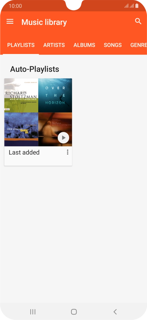 Press the required category and go to the required audio file. Press the required category and go to the required audio file.