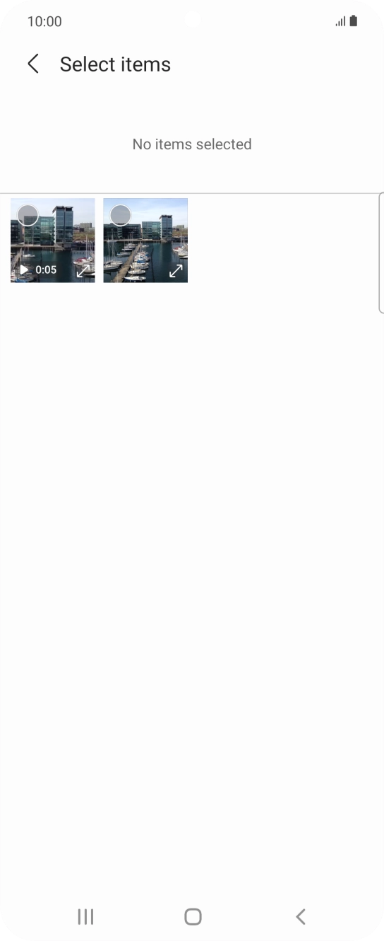 Press the required picture. Press the required picture.