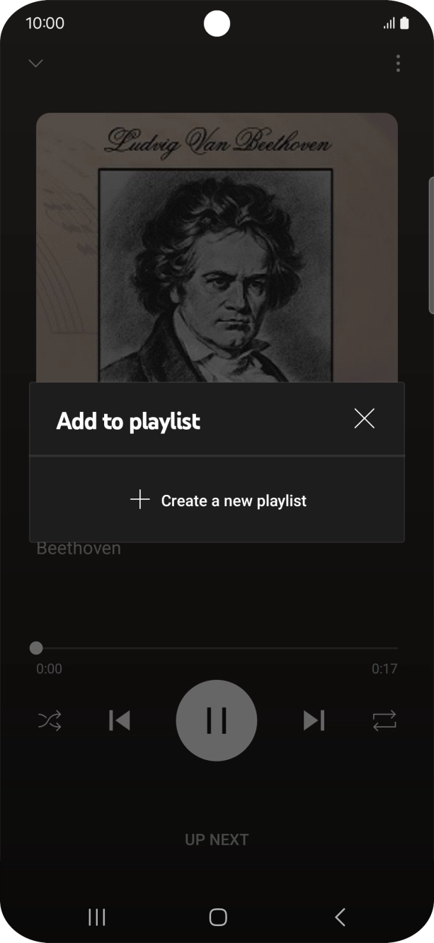 Press Create a new playlist.