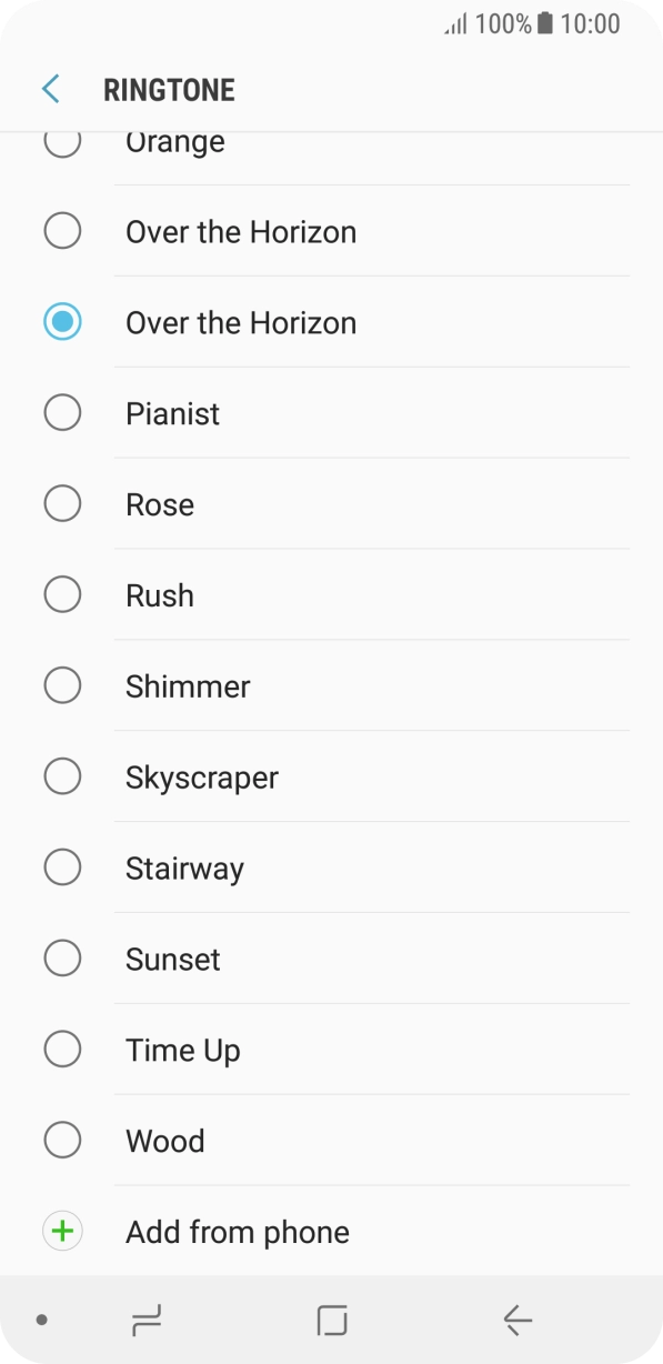 Press Add from phone.