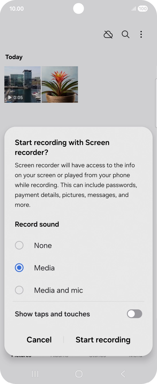 Follow the instructions on the screen to select the required settings.