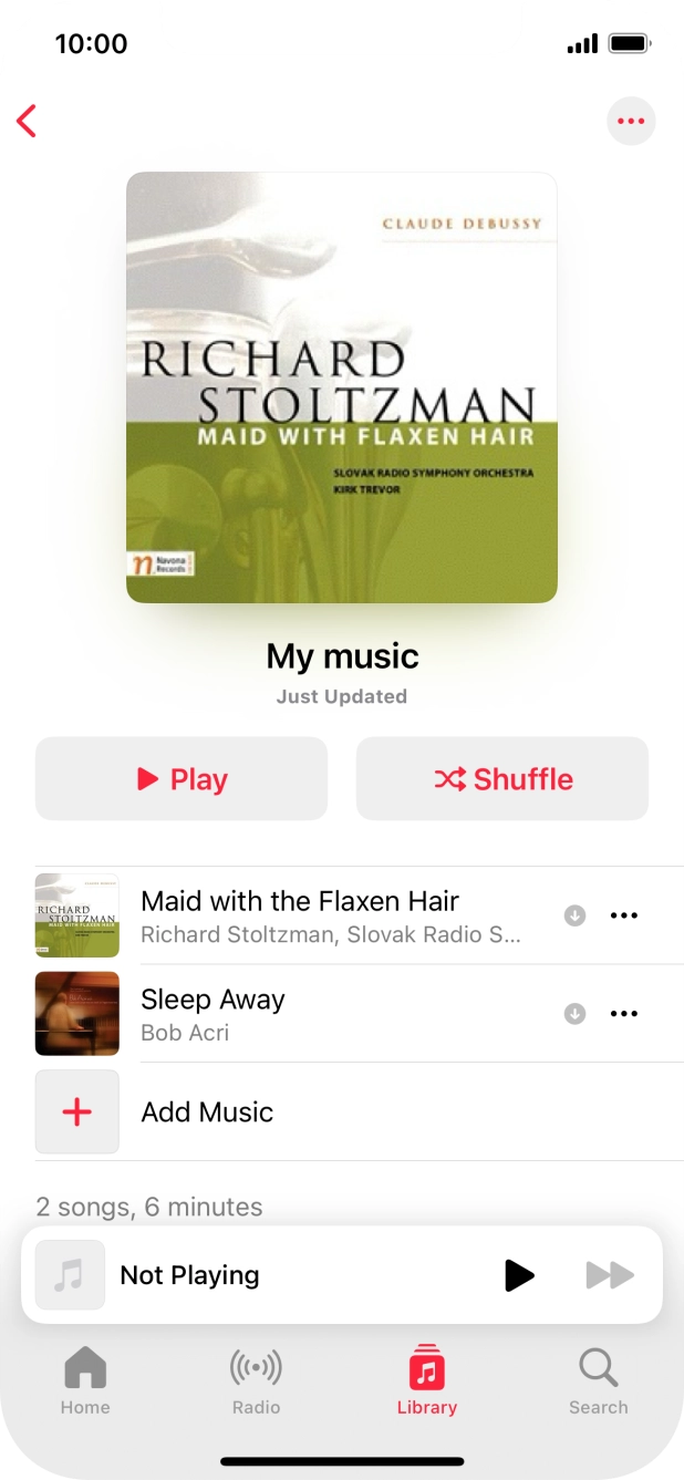 Go to the required category or playlist and press the required audio file. Go to the required category or playlist and press the required audio file.