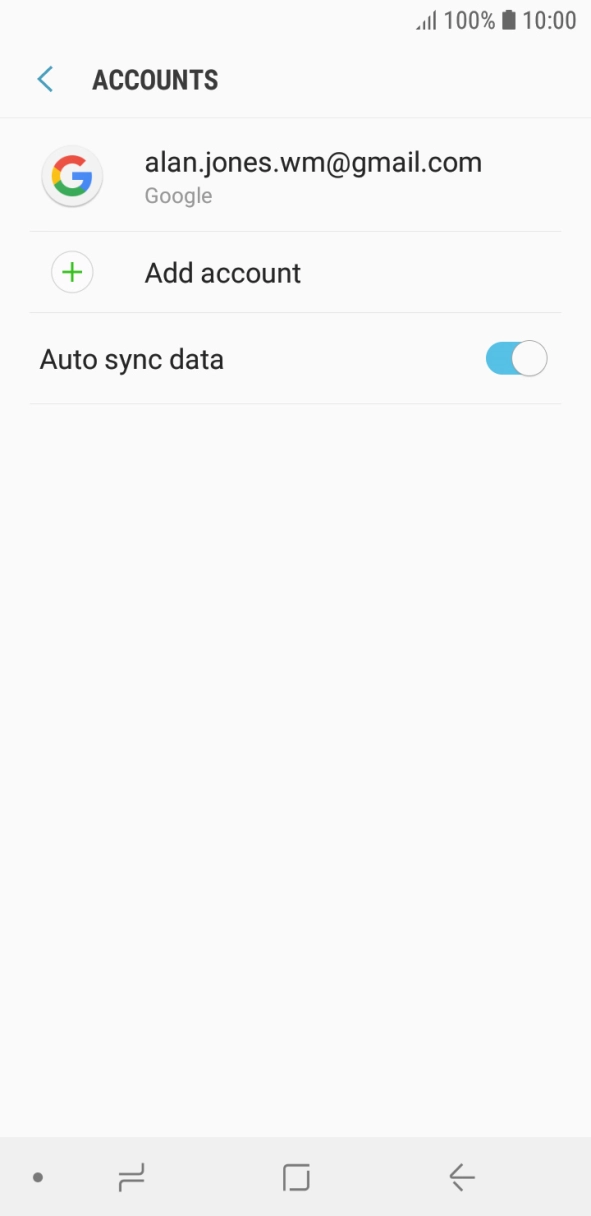 Press Add account. Press Add account.