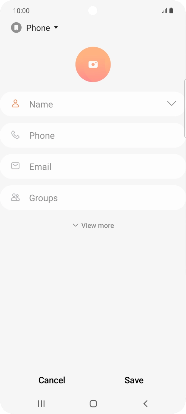 Press the address book drop down list.