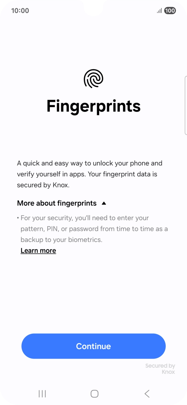 Press Continue. Press Continue.