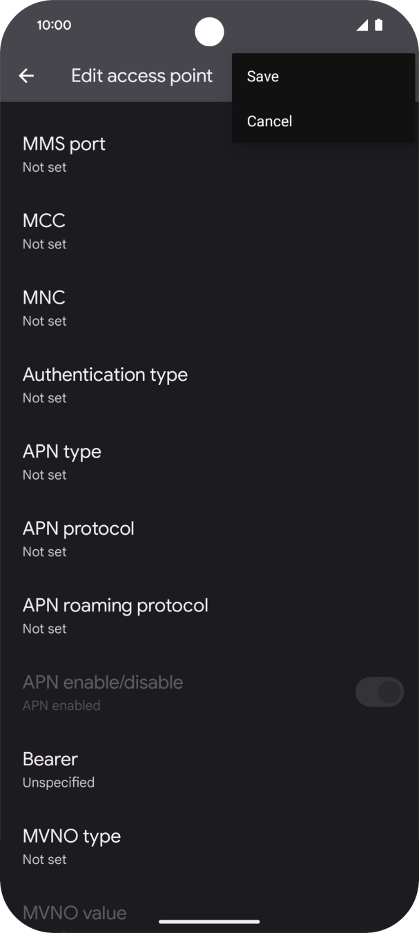 Press Save. Press Save.