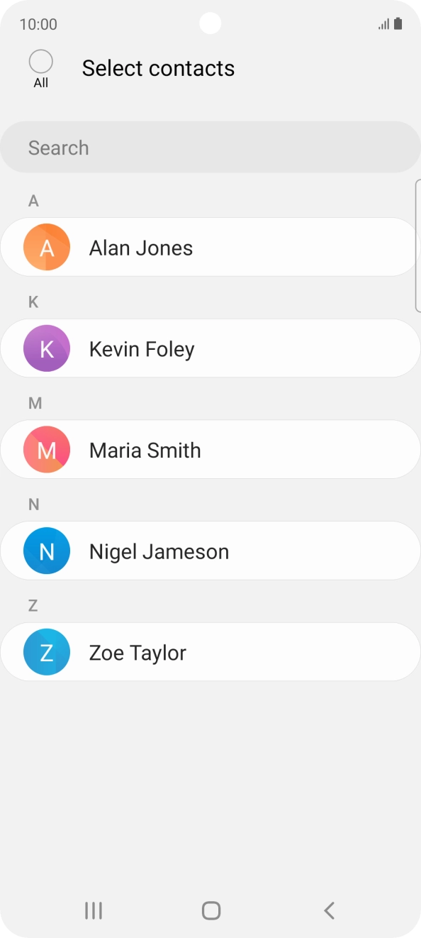 Press the field above 'All'.