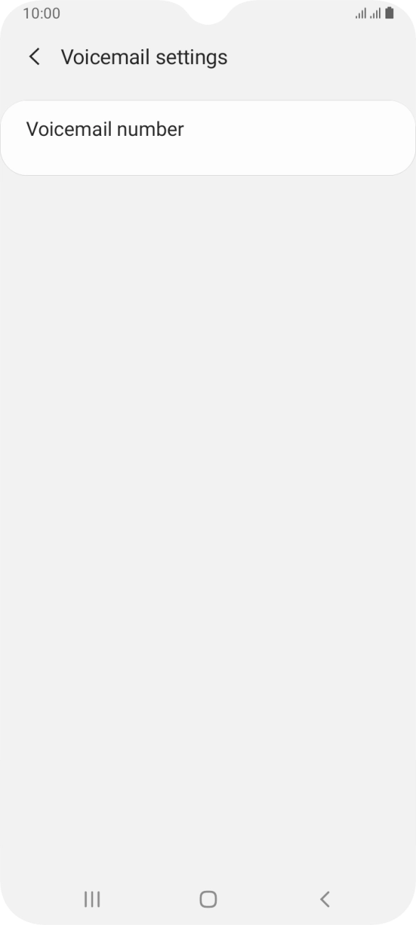 Press Voicemail number.