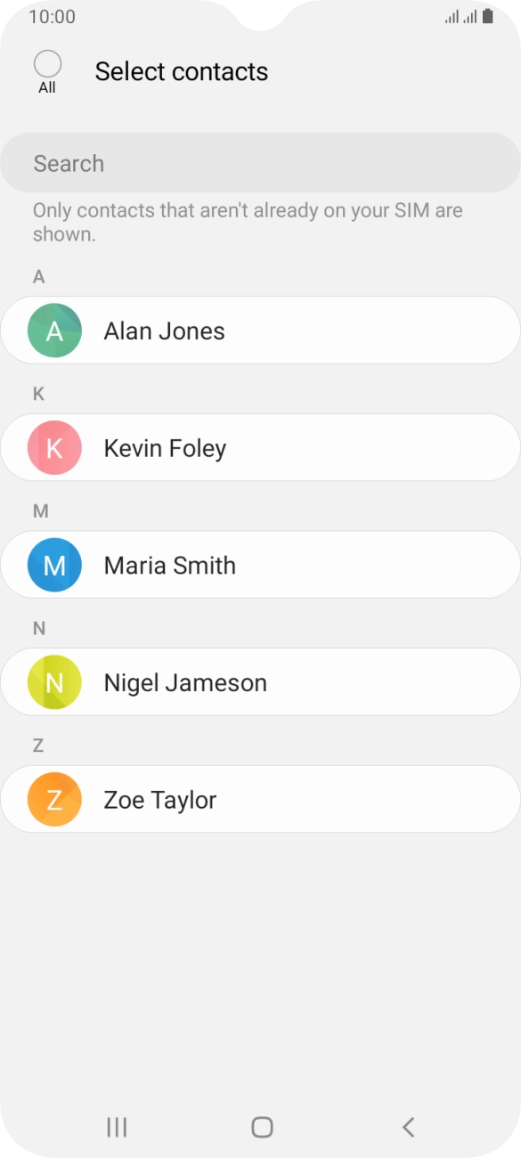 Press the field above 'All'.