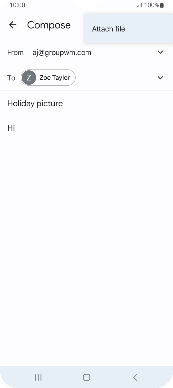 Press Attach file and go to the required folder. Press Attach file and go to the required folder.