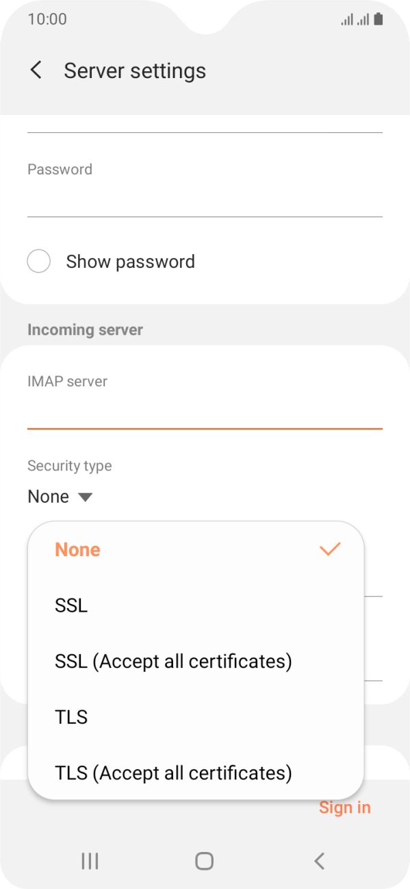 Press None to turn off the function. Press None to turn off the function.