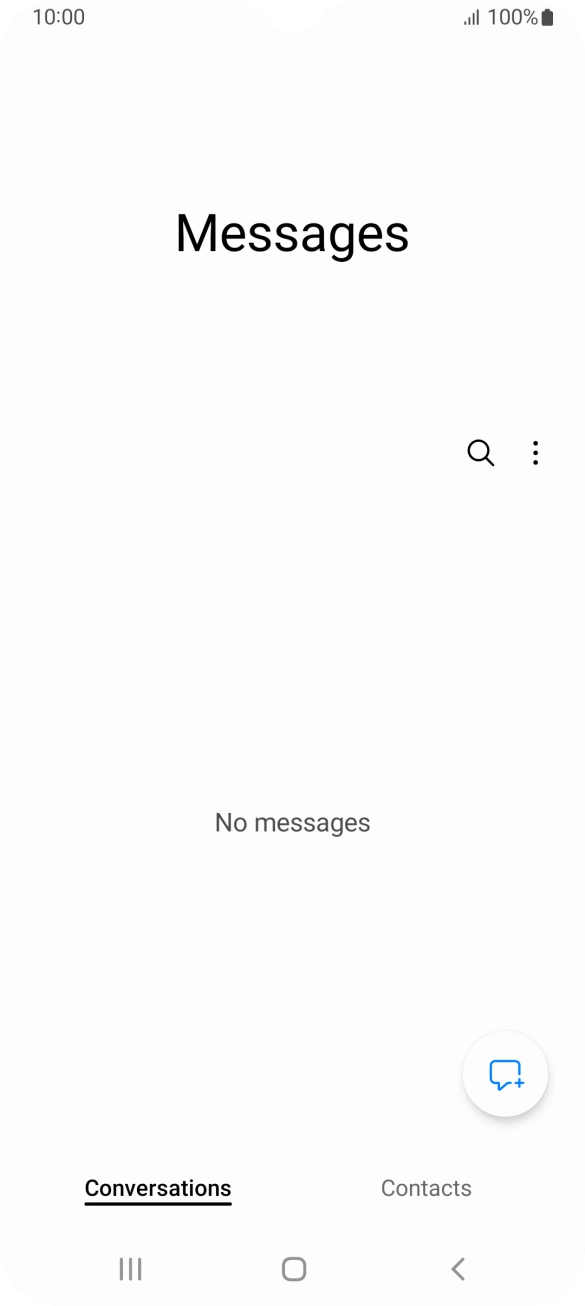 Press the menu icon. Press the menu icon.