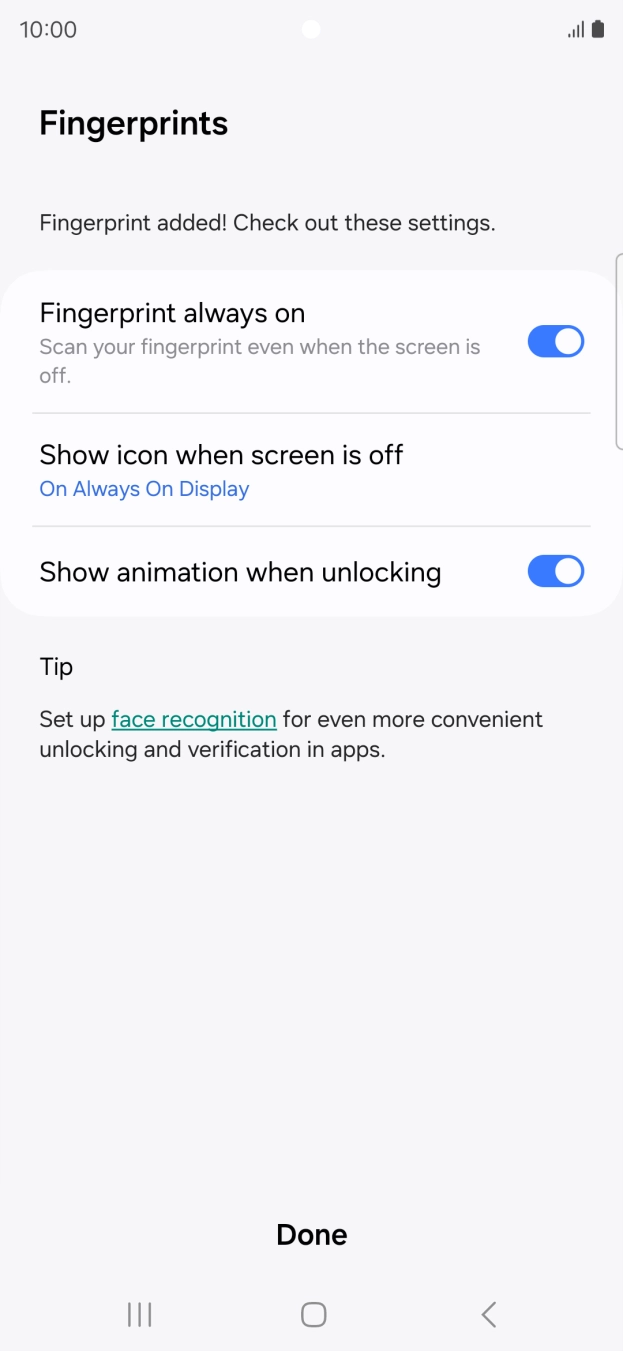 Press Done. Press Done.
