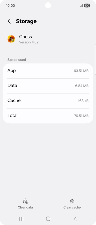 Press Clear cache.