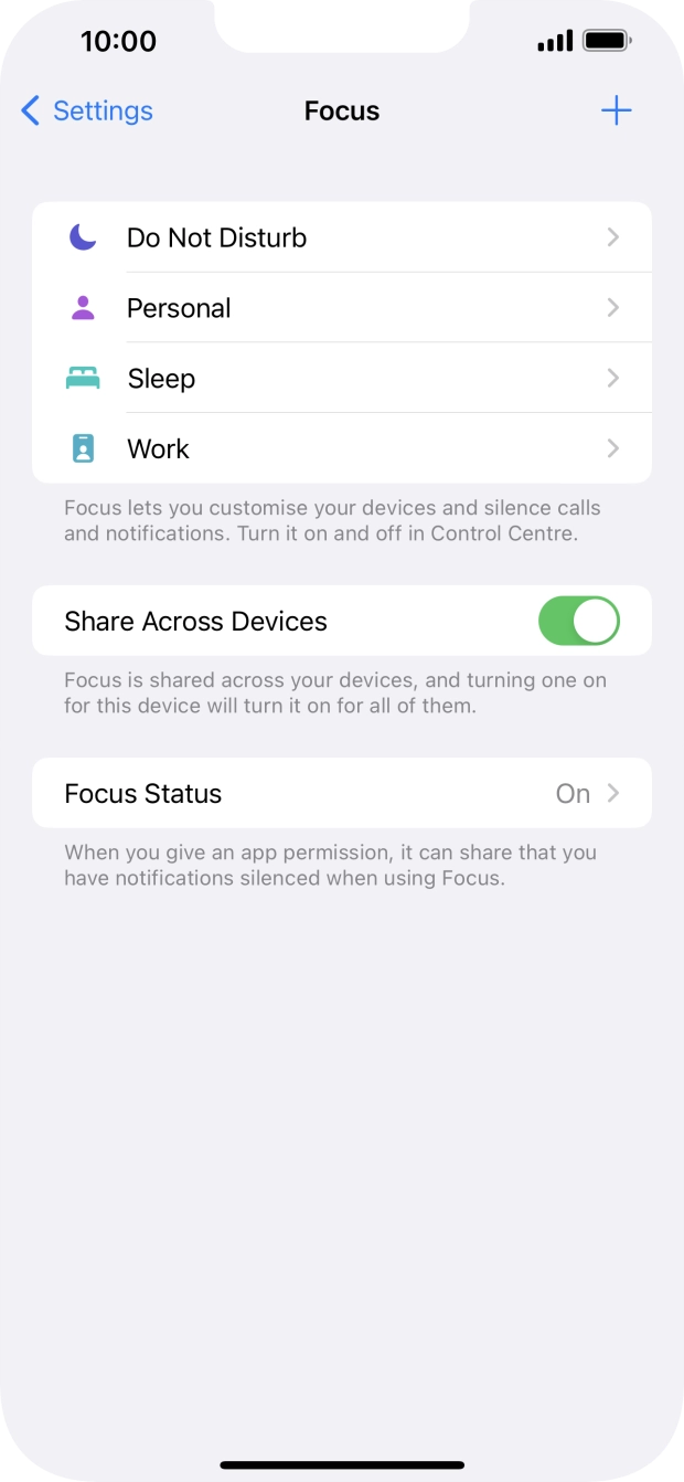 Press Do Not Disturb.
