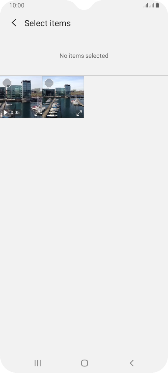 Press the required picture. Press the required picture.