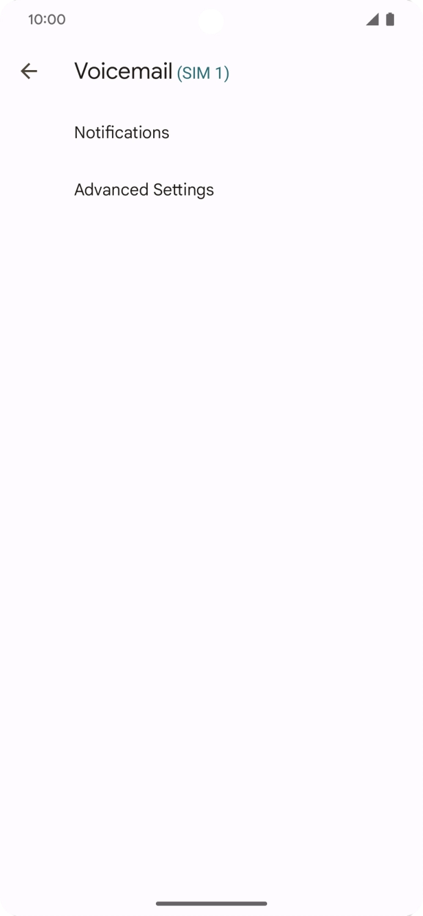 Press Advanced Settings.