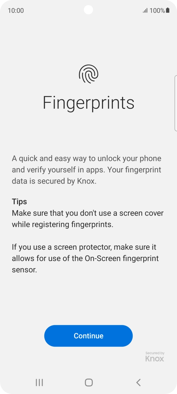 Press Continue. Press Continue.
