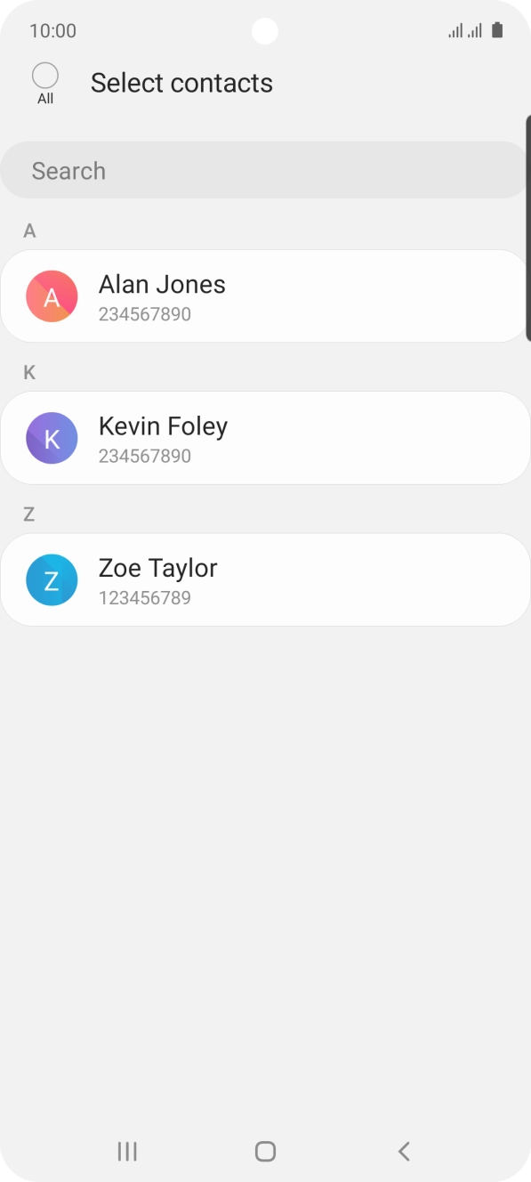 Press the field above 'All'.