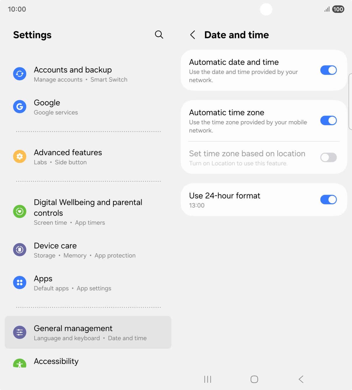 Press the Home key to return to the home screen.