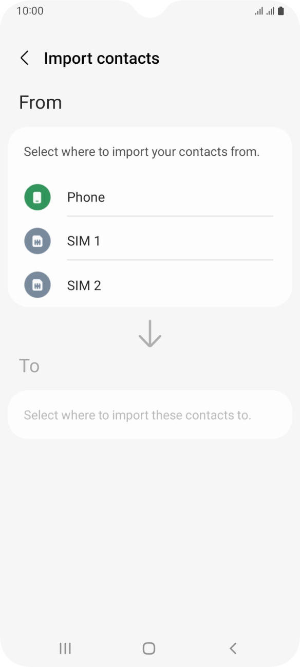 Press the name of the SIM.