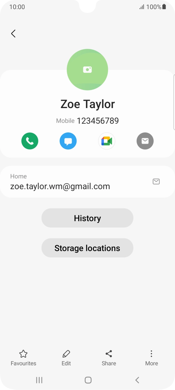 Press the call icon.