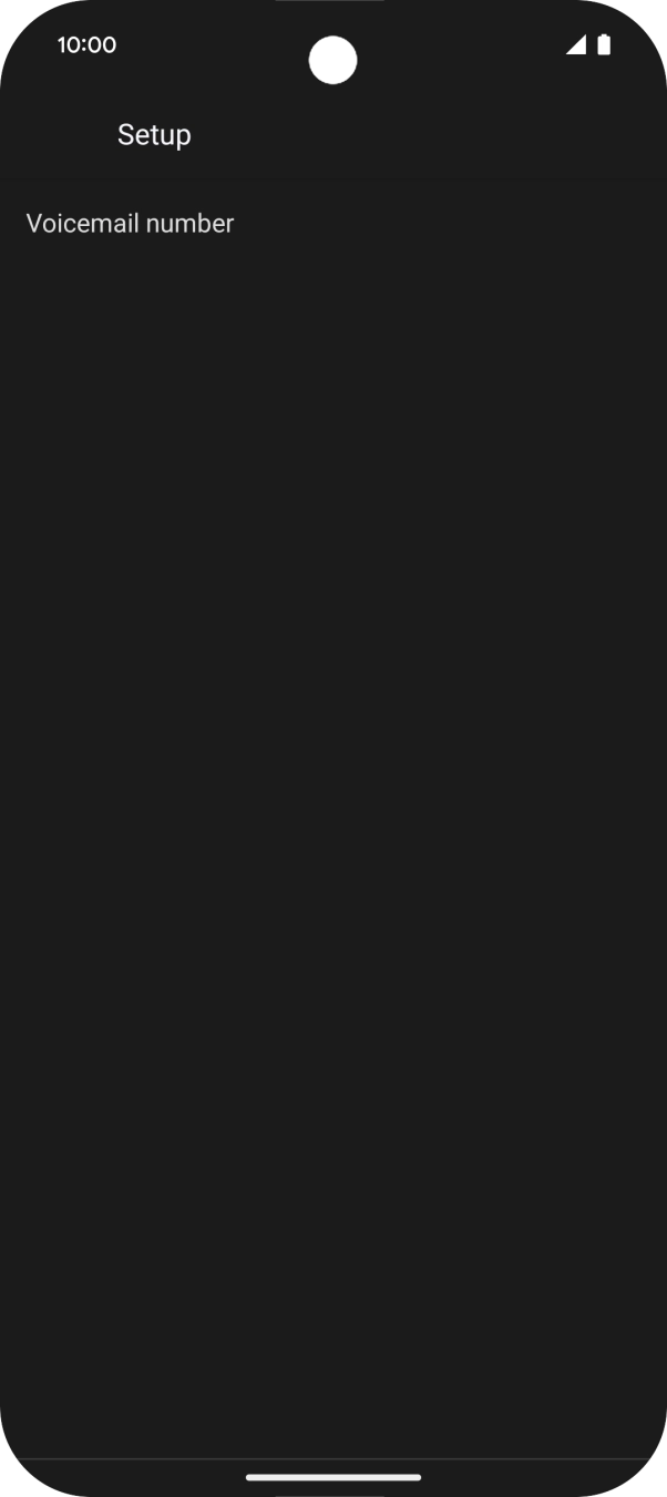 Press Voicemail number.