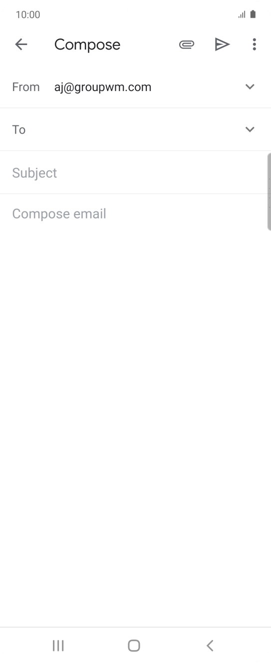 Press To and key in the first letters of the recipient's name.