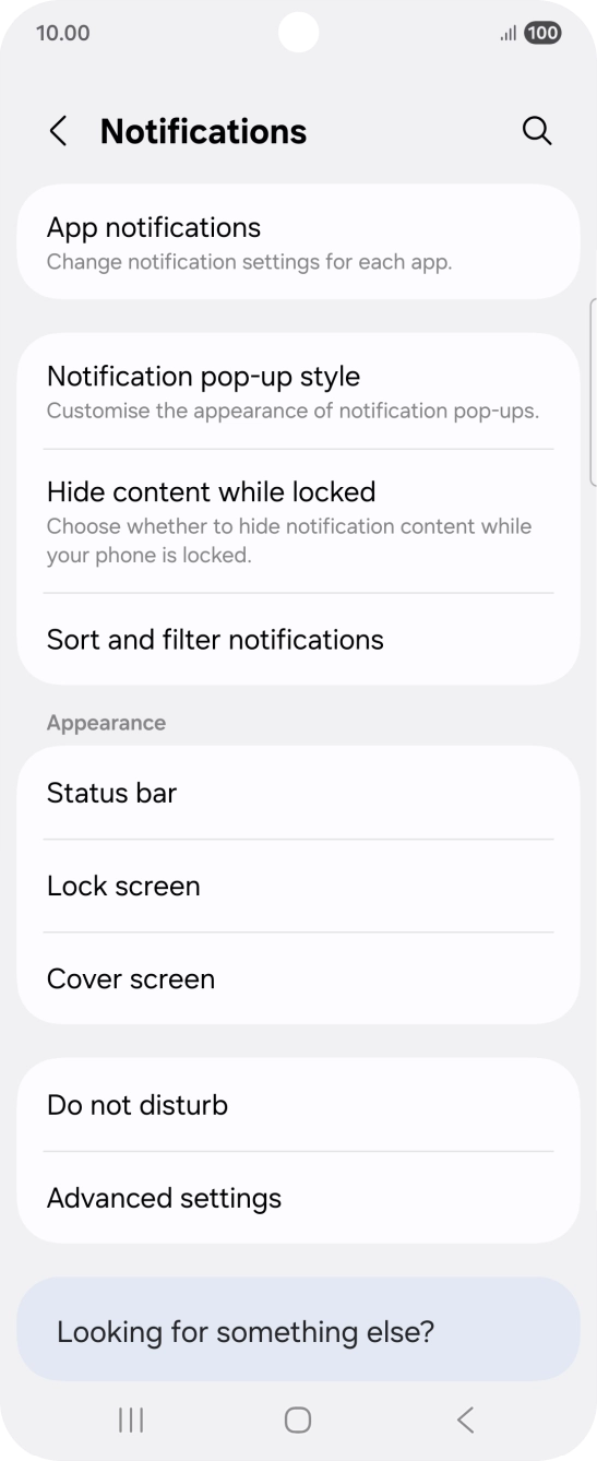 Press App notifications.