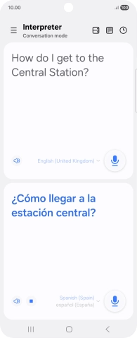 Follow the instructions on the screen to select the required language settings and use the function.