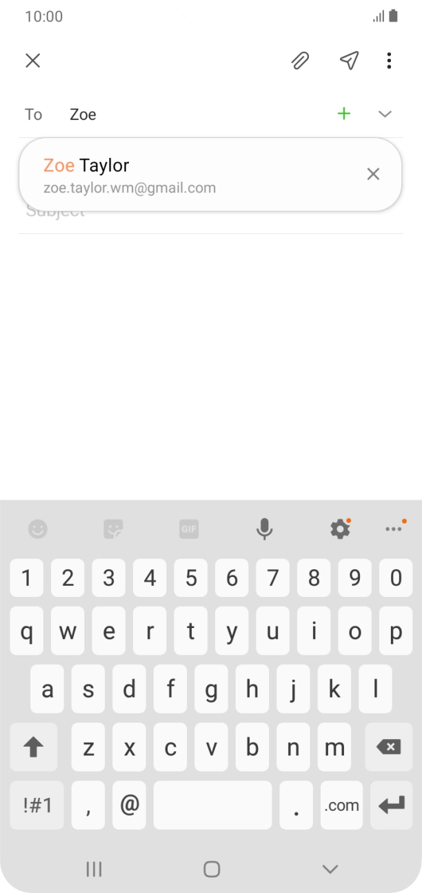 Press the required contact. Press the required contact.