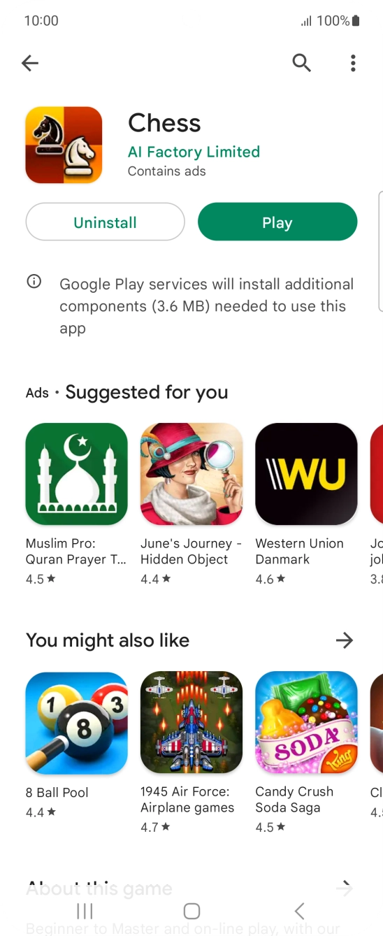 Press the Home key to return to the home screen.