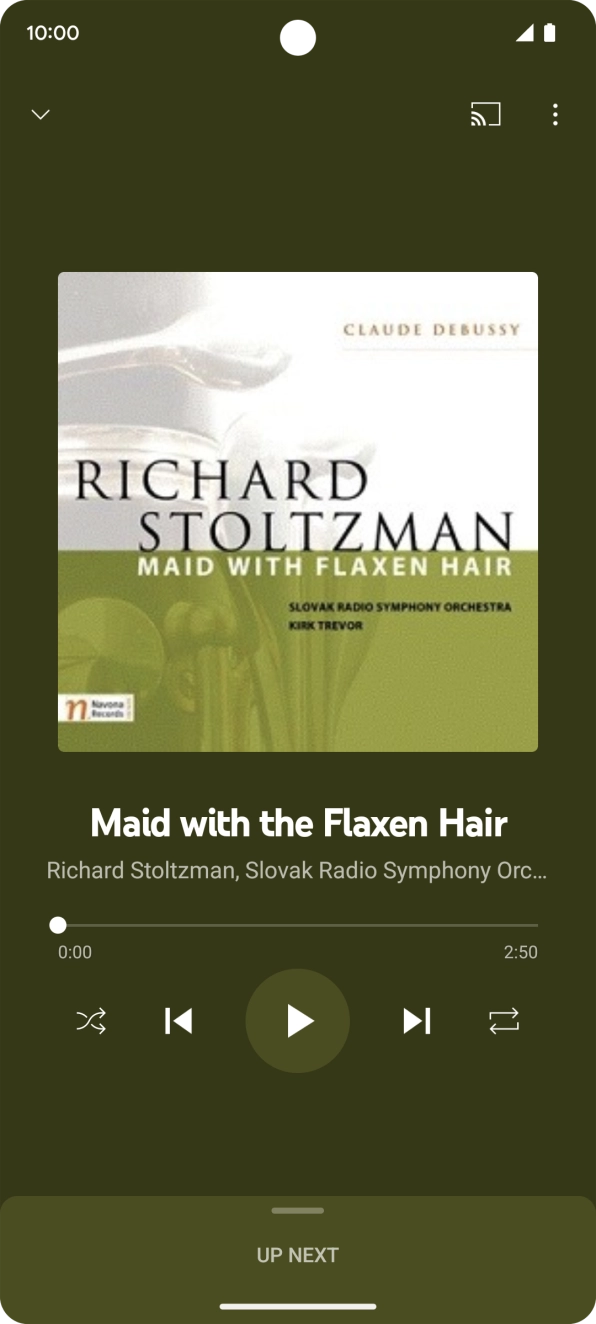 Press arrow right to go to the next audio file.