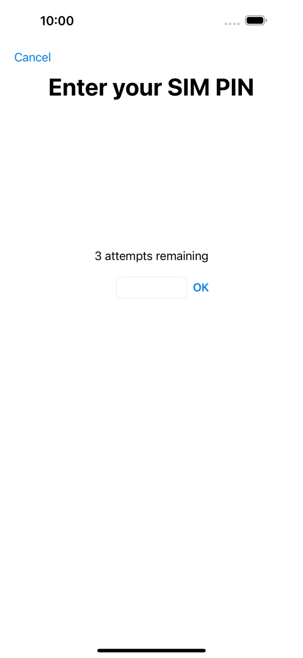 If your SIM is locked, key in your SIM PIN and press OK. The default SIM PIN is 0000.