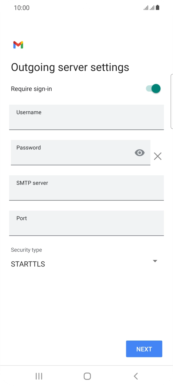 Press the indicator next to 'Require sign-in' to turn on the function.