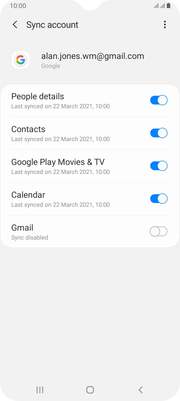Press the Home key to return to the home screen.