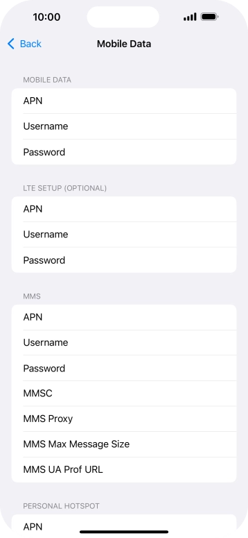 Press APN and key in wap.o2.co.uk.
