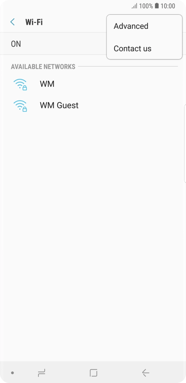 Press Advanced. Press Advanced.