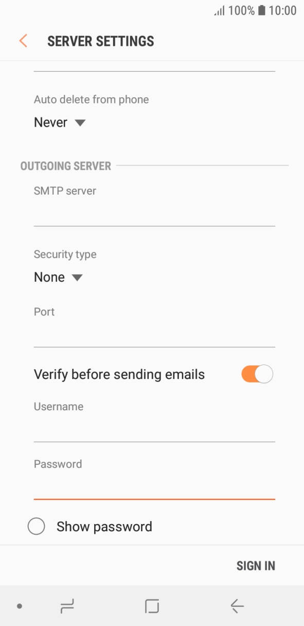 Press SIGN IN. Press SIGN IN.