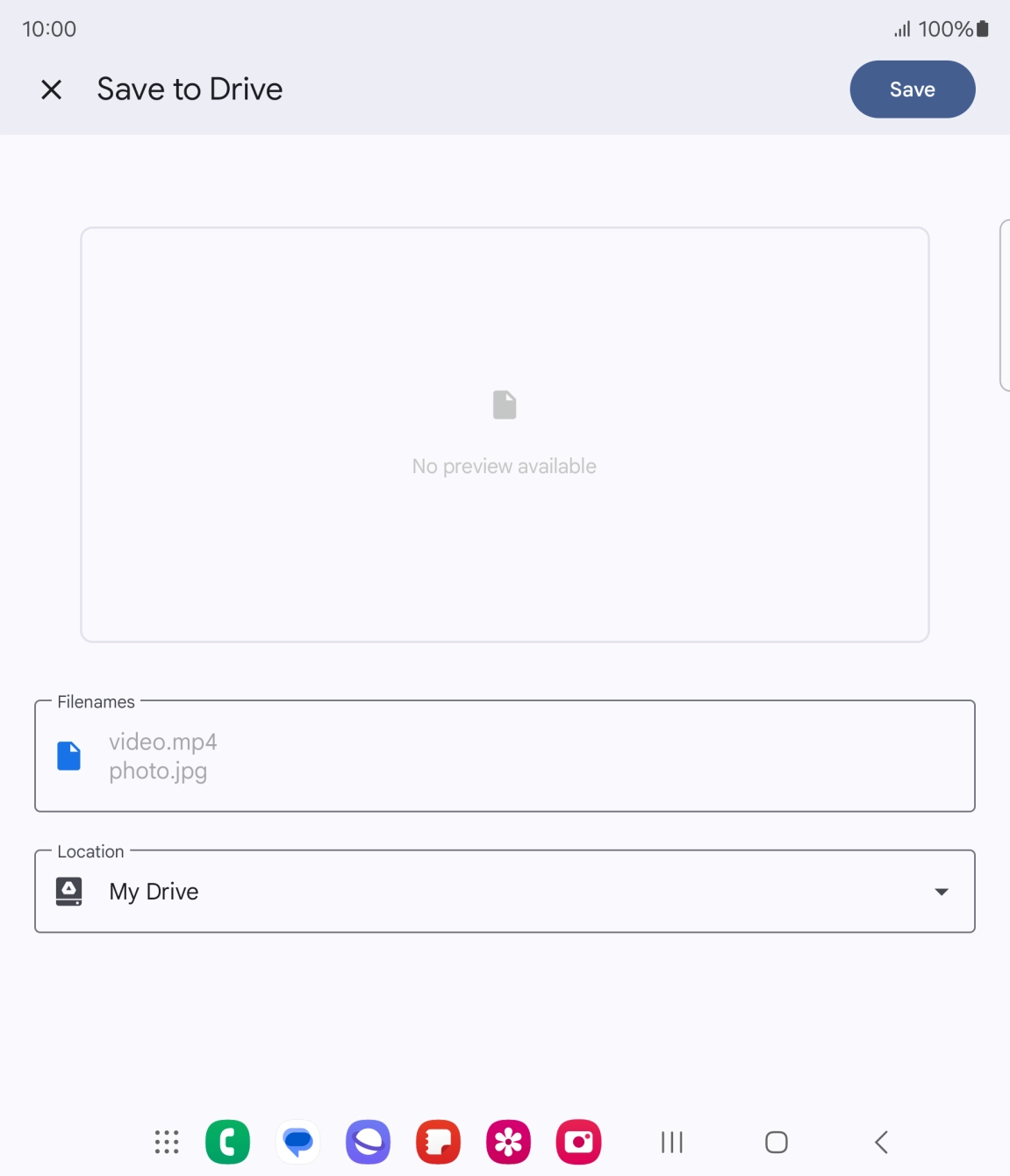 Press the field below 'Location' and go to the required folder. Press the field below 'Location' and go to the required folder.