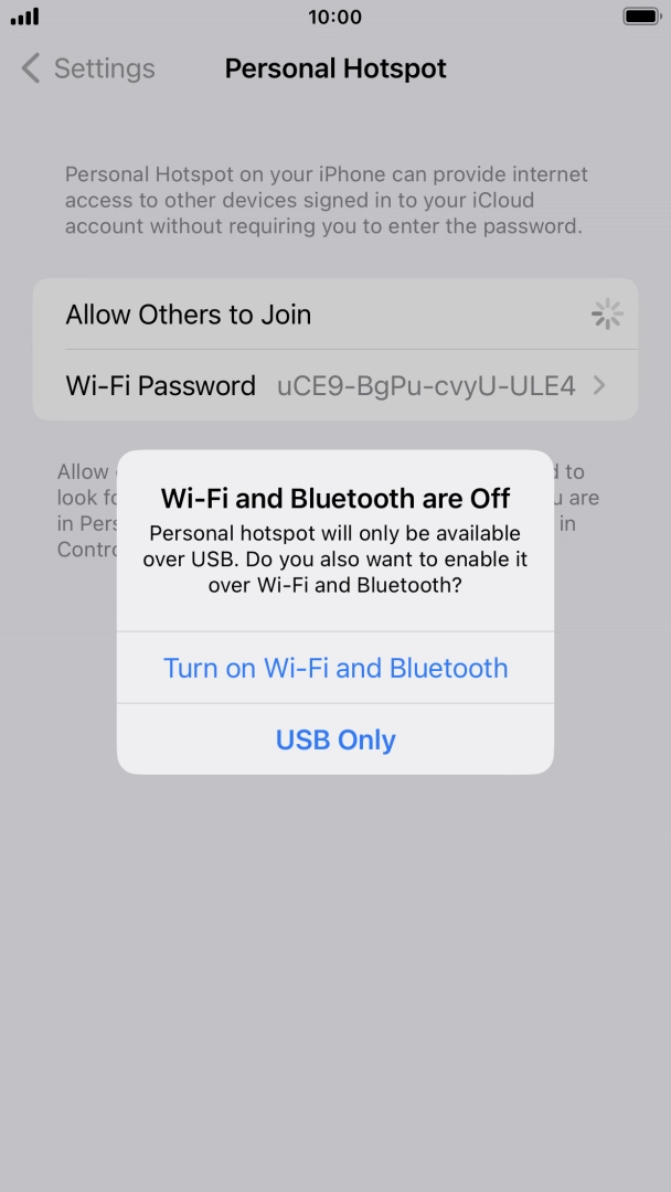 If WiFi is turned off, press Turn on Wi-Fi and Bluetooth. If WiFi is turned off, press Turn on Wi-Fi and Bluetooth.