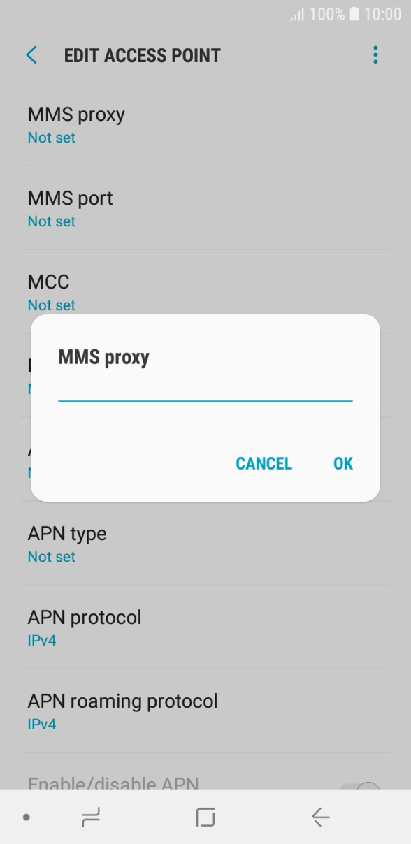 Key in 82.132.254.1 and press OK. Key in 82.132.254.1 and press OK.