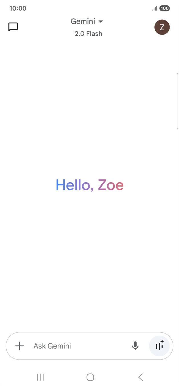 Press the profile icon.