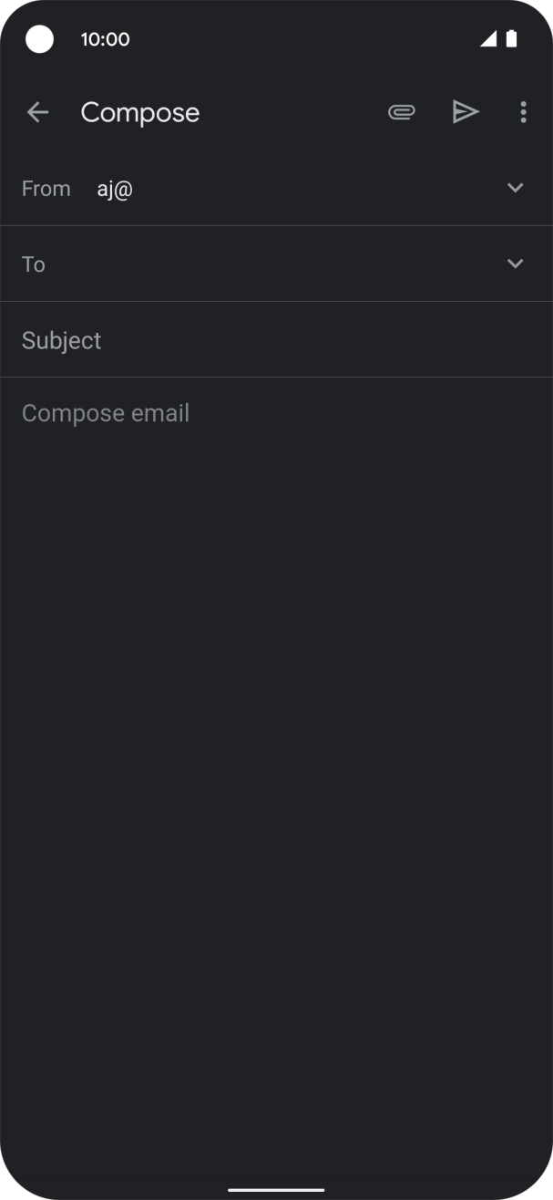 Press To and key in the first letters of the recipient's name. Press To and key in the first letters of the recipient's name.