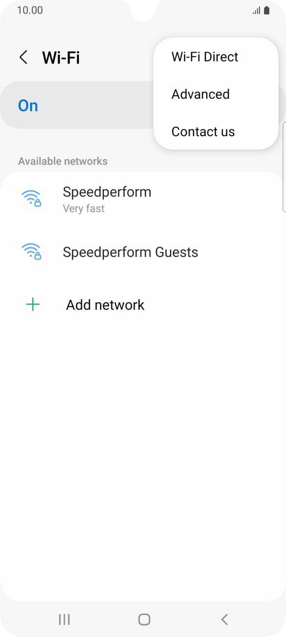 Press Advanced. Press Advanced.