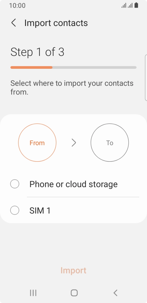 Press the name of the SIM.