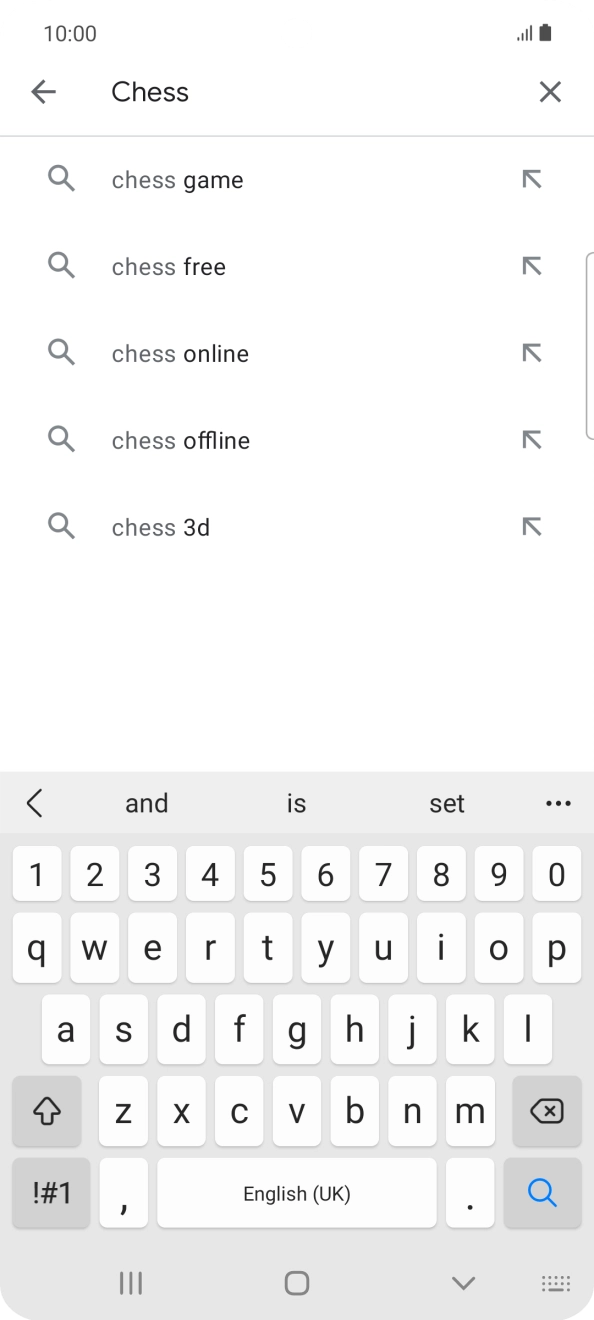 Key in the name or subject of the required app and press the search icon. Key in the name or subject of the required app and press the search icon.