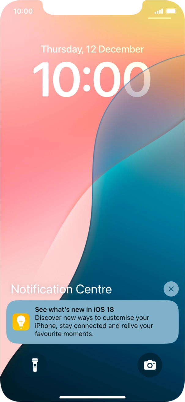 Press the required notification and follow the instructions on the screen to use the selected function. Press the required notification and follow the instructions on the screen to use the selected function.